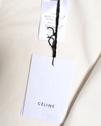 CÉLINE by Phoebe Philo/ Metal Hook Detail Denim Wrap Skirt White