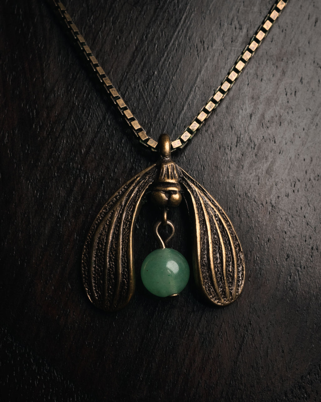 “Christian Dior” 90’s-00’s Antique gold botanical pendant necklace