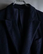 "BALENCIAGA" Peak lapel double-breasted chester coat