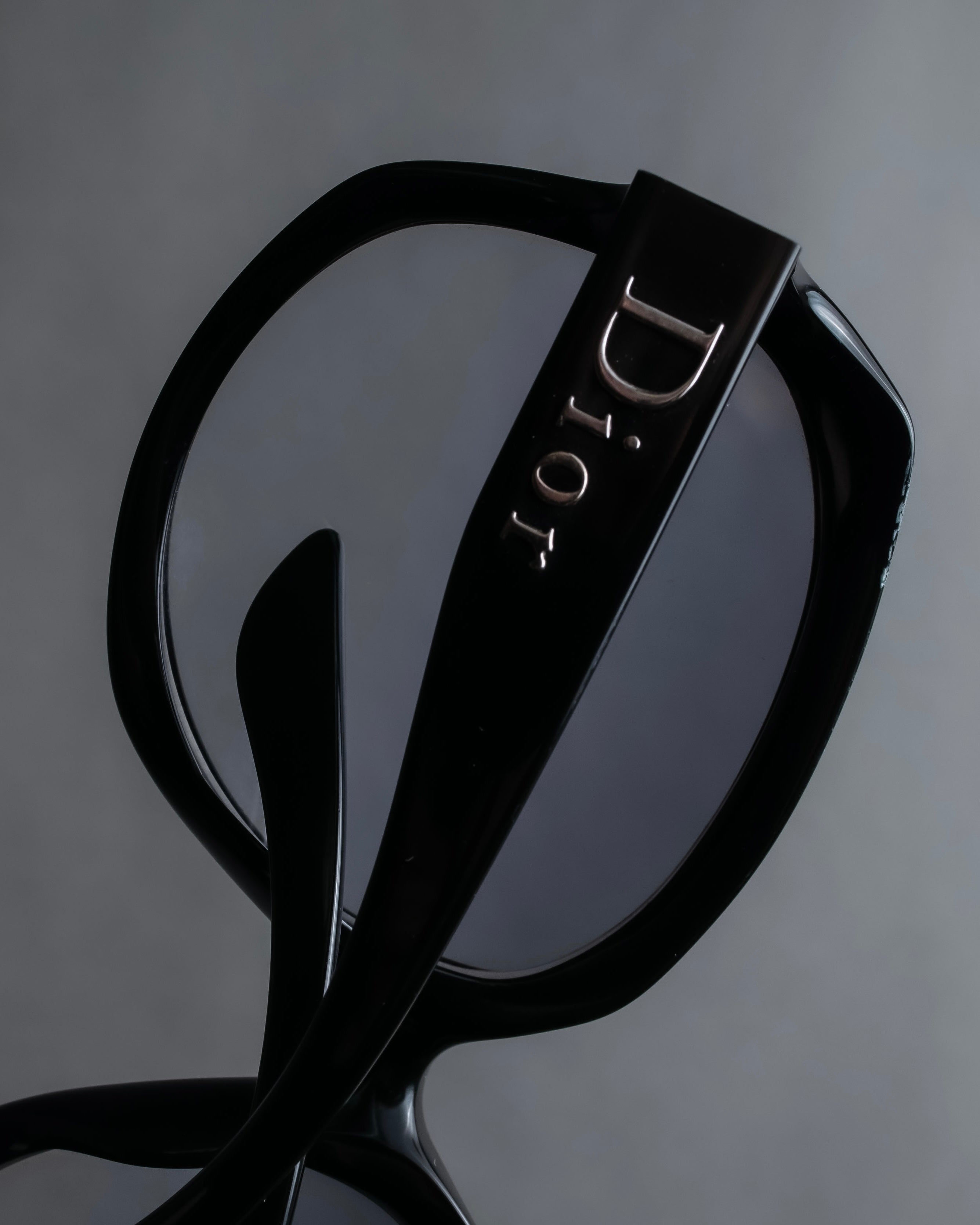 "Christian Dior" Black frame engraved logo sunglasses