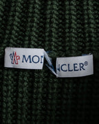 "MONCLER" Relaxed fit high neck lace change knit
