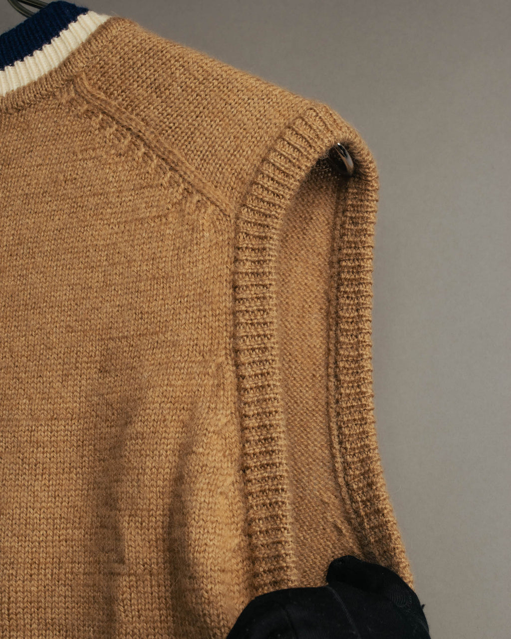 "Christian Dior" 80's-90's Preppy cable knit sweater vest