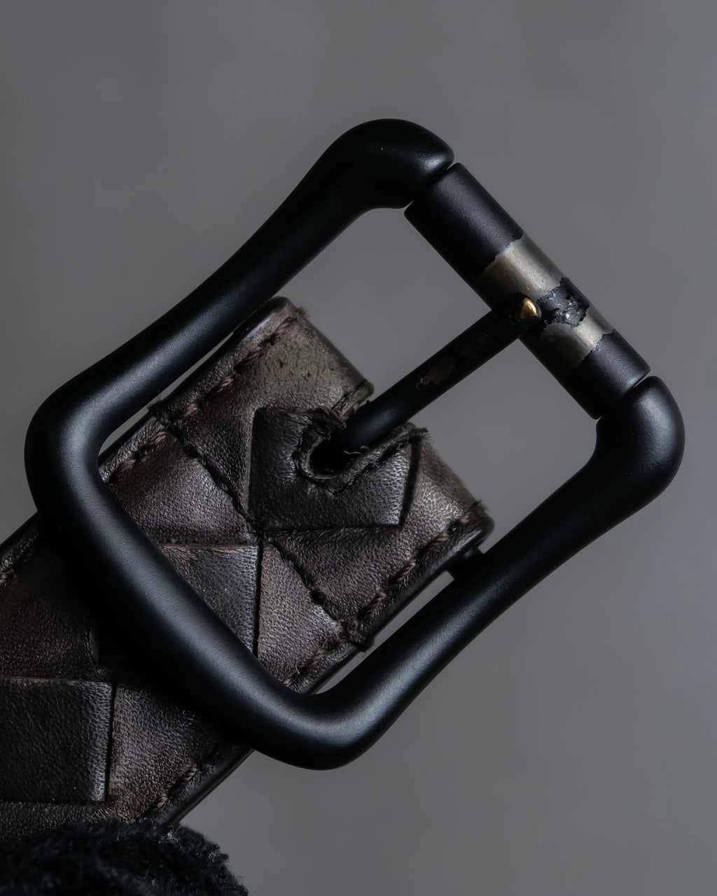 "BOTTEGA VENETA" Intrecciato technique leather belt