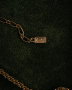 “Yves Saint Laurent” 90’s Cameo medallion rope chain necklace