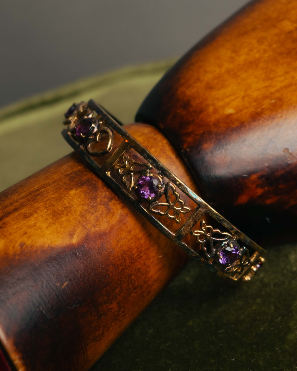“Hanae Mori” 1989 Butterfly sterling cuff bangle