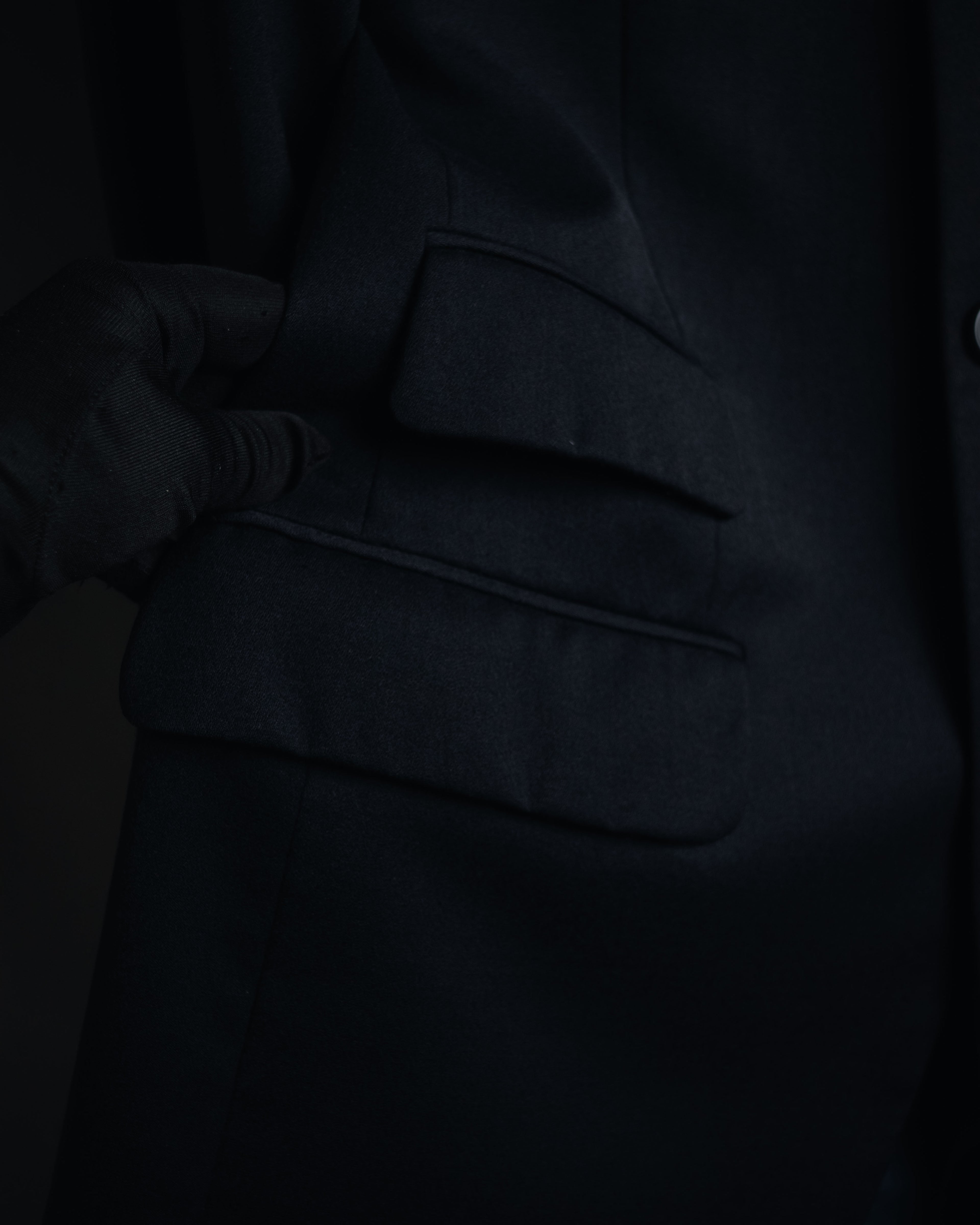 "GUCCI" 90’s-00’s Cashmere blend minimalist three button suit set