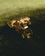 "Christian Dior" 70's-80's Sculptural botanical clip-on earrings