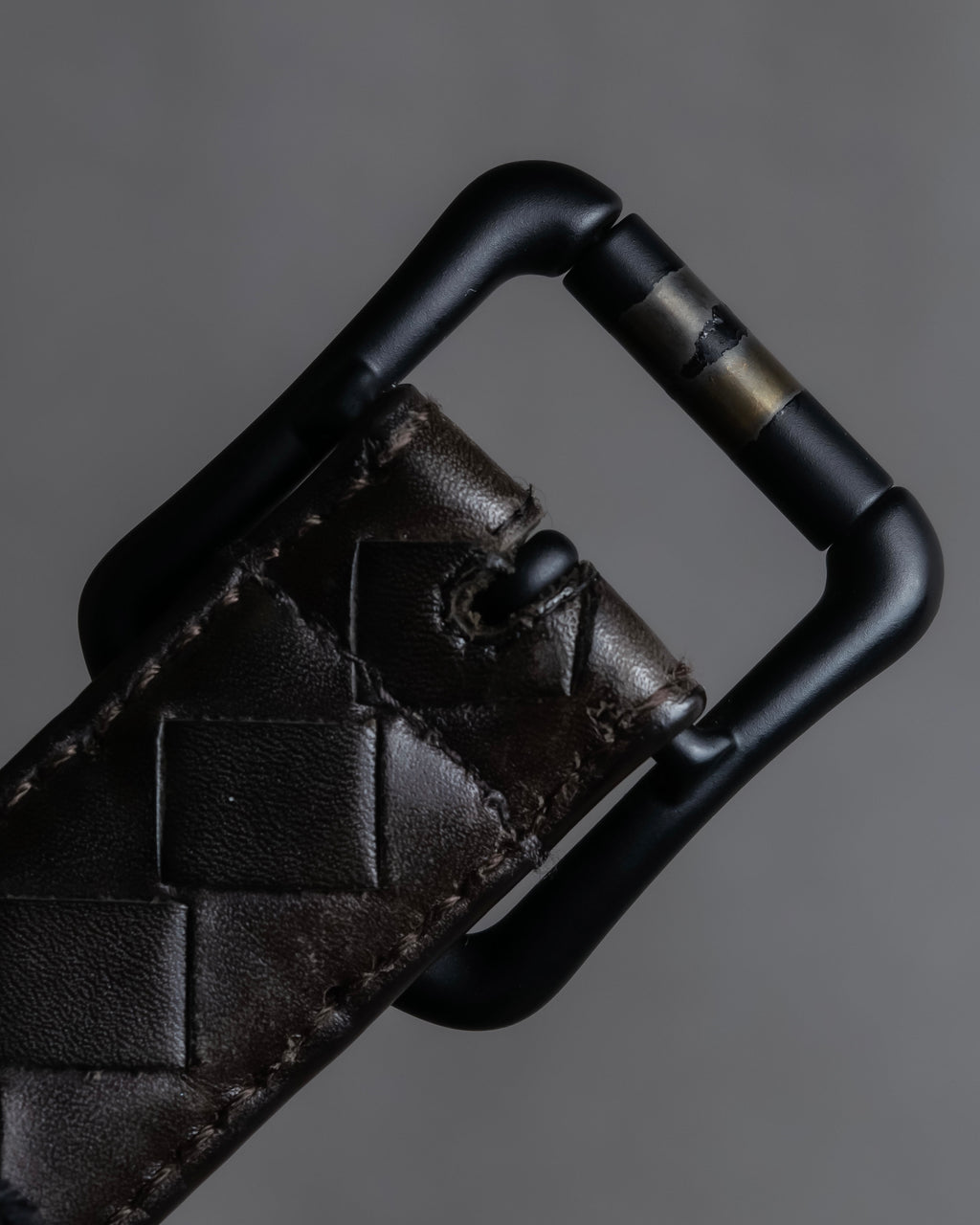 "BOTTEGA VENETA" Intrecciato technique leather belt