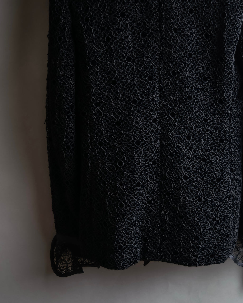 "JEAN-LOUIS SCHERRER" Lace frill design ribbon attached jacket
