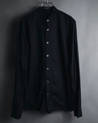 "ANN DEMEULEMEESTER" 01’s-05’s Poetically cut band collar cotton shirt