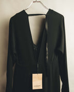 "BURBERRY" 2010's-20's Pleated silk midi dress