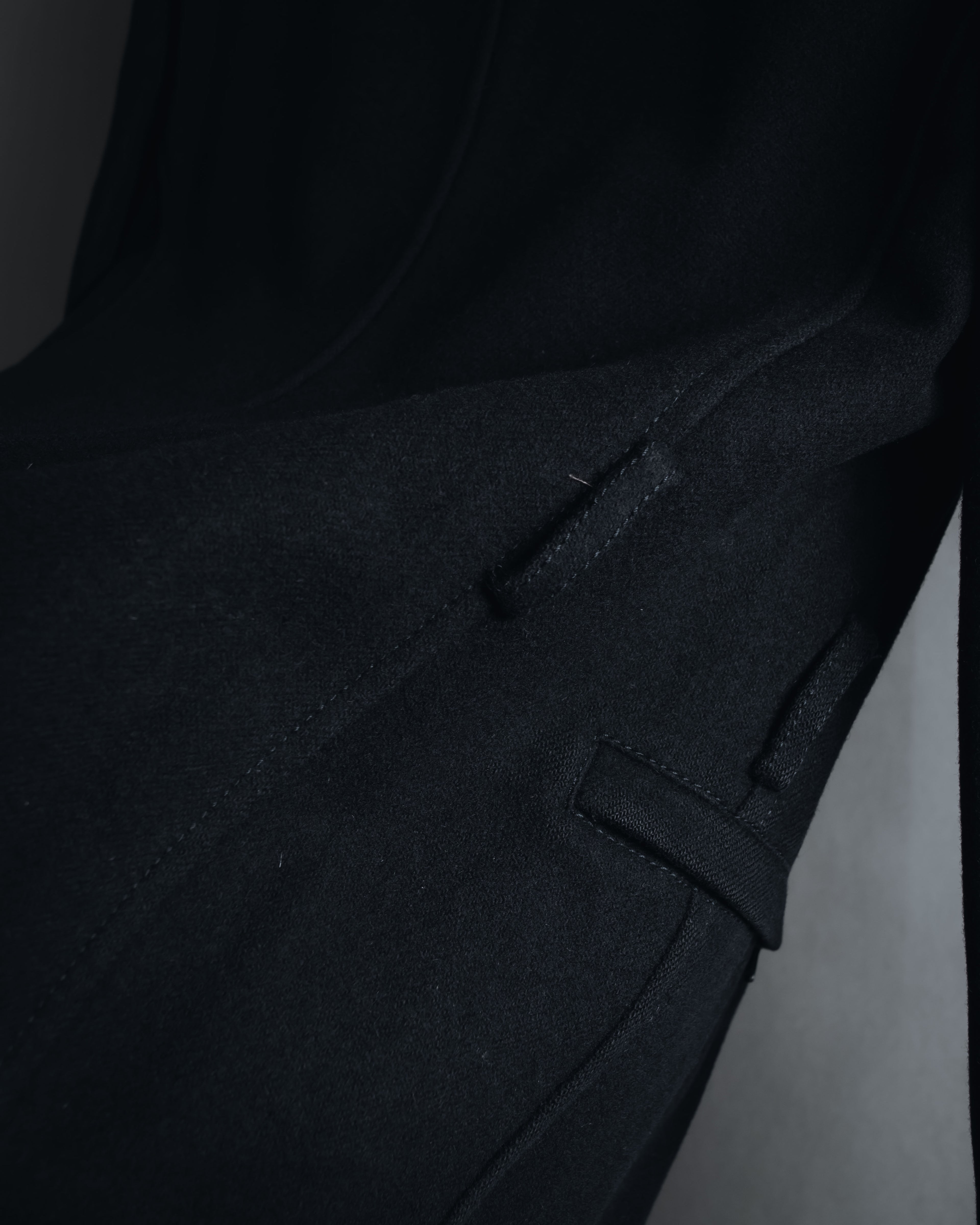 "PRADA" 90’s-00’s Minimal double-breasted wool jacket