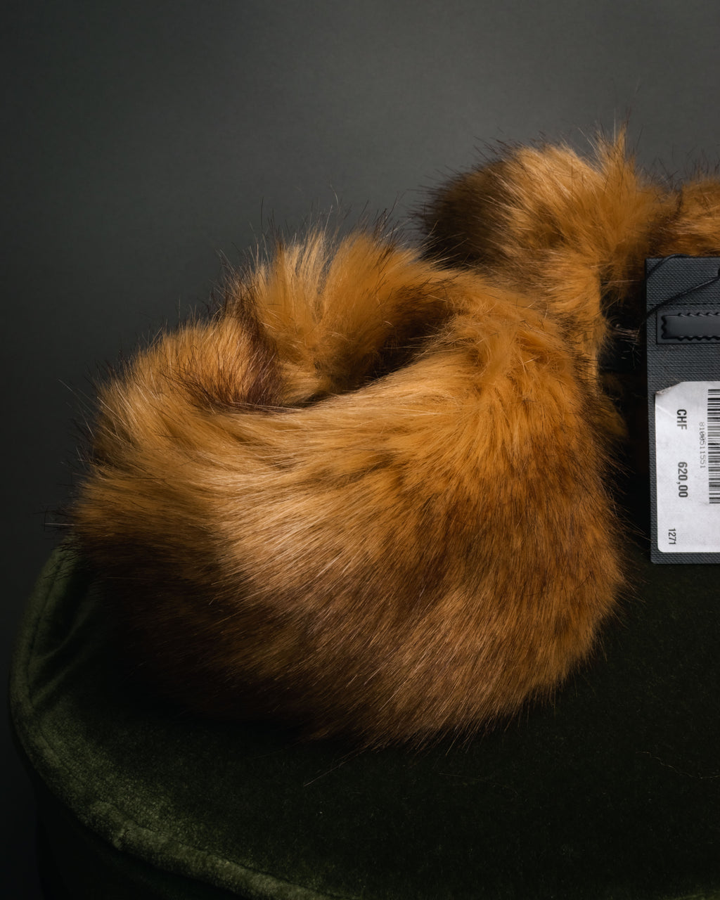 “SAINT LAURENT PARIS“ 2021-2022 Faux fur wrist cuffs