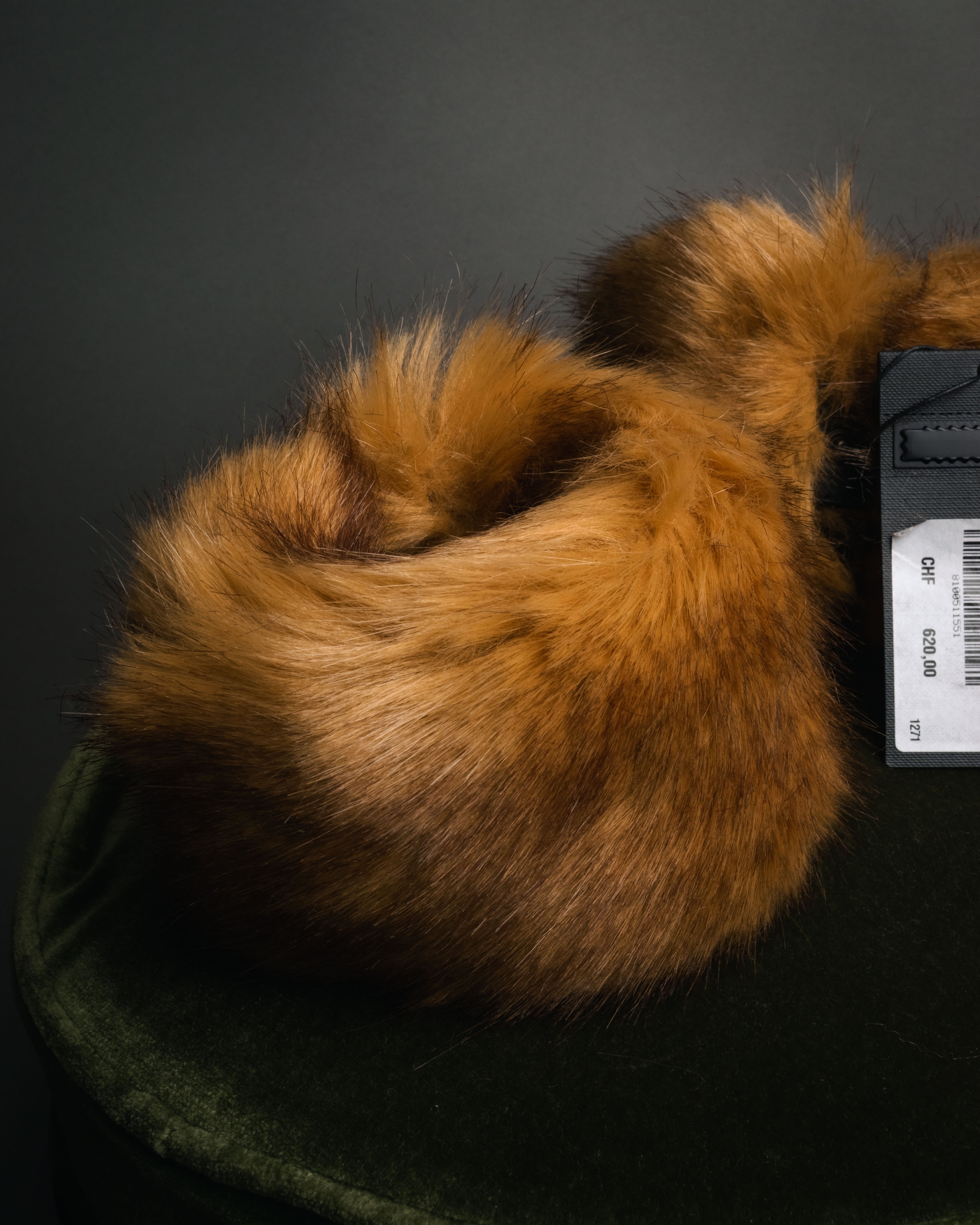 “SAINT LAURENT PARIS“ 2021-2022 Faux fur wrist cuffs