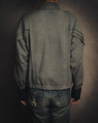 -SPECIAL- “LOEWE” 80’s-early 90’s Taupe suede leather blouson jacket