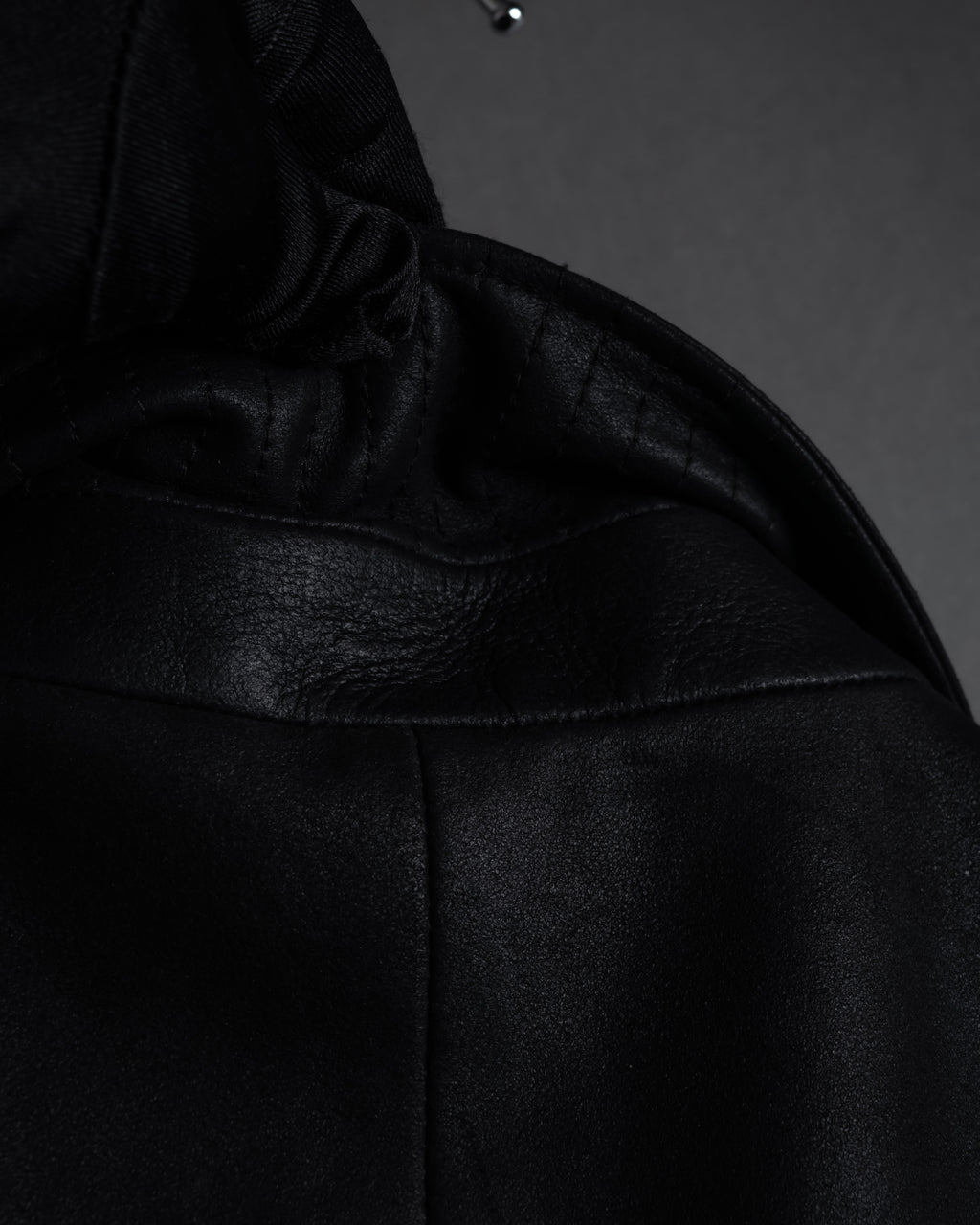 "HUGO BOSS" Oversized calf leather tailored jacket