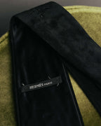 -SPECIAL- “HERMÈS” 2008-18 Suede cutwork leather tie