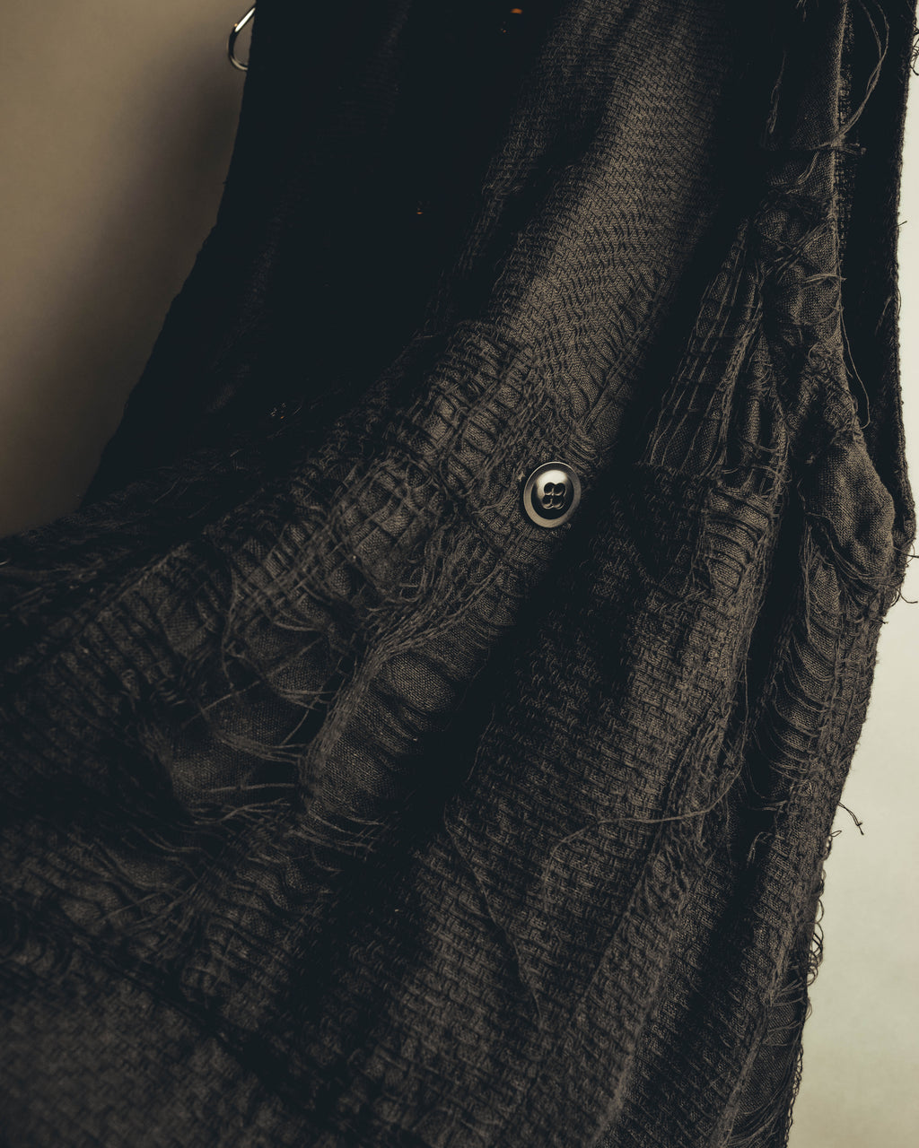 -SPECIAL- "Y's" 21SS Textured sleeveless long vest