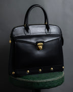 "Salvatore Ferragamo" 90's Animal motif studs design leather bag