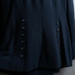 "DKNY" Peak lapel buttoned tailored jacket＆pleated wrap skirt set up