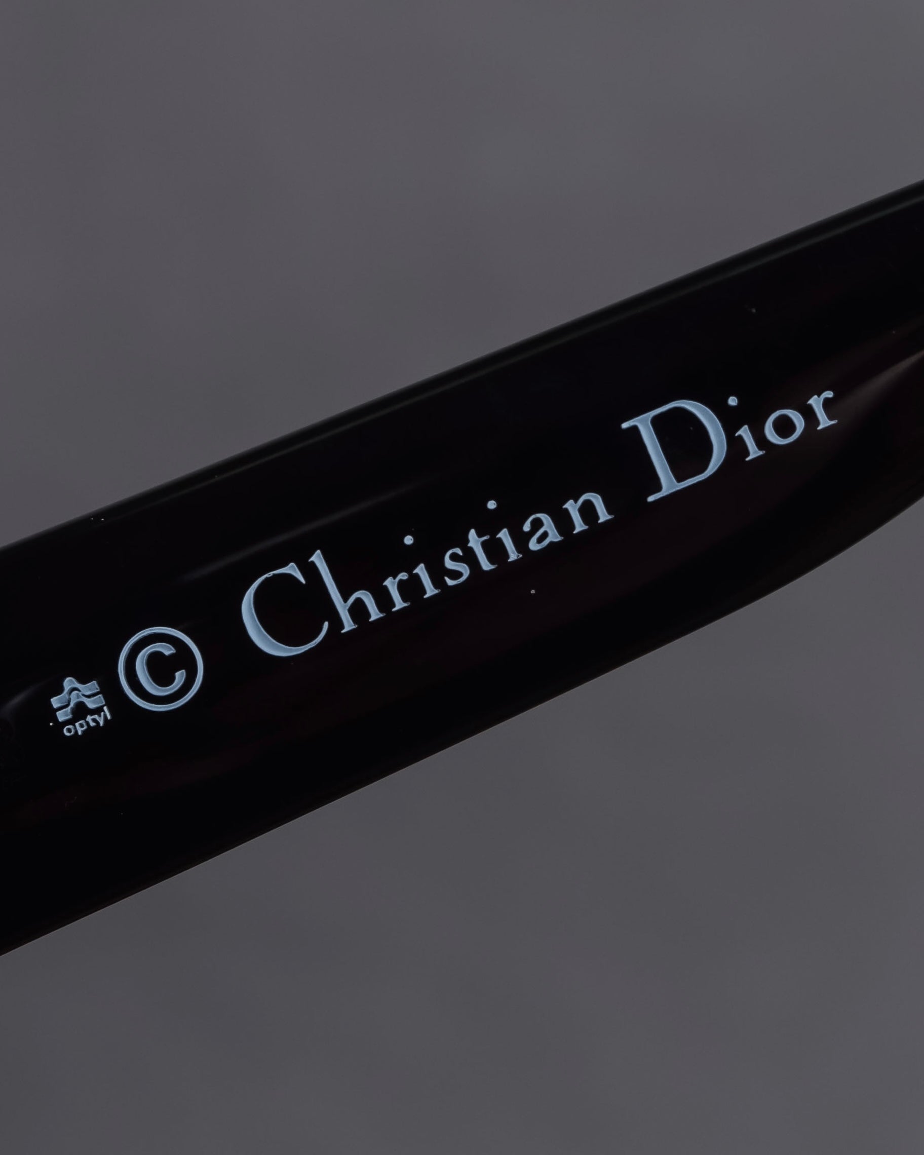 "Christian Dior" Vintage logo hinge oversized sunglasses