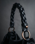 -SPECIAL- “miu miu” 2008-2012 Matelassé braided handle hobo bag