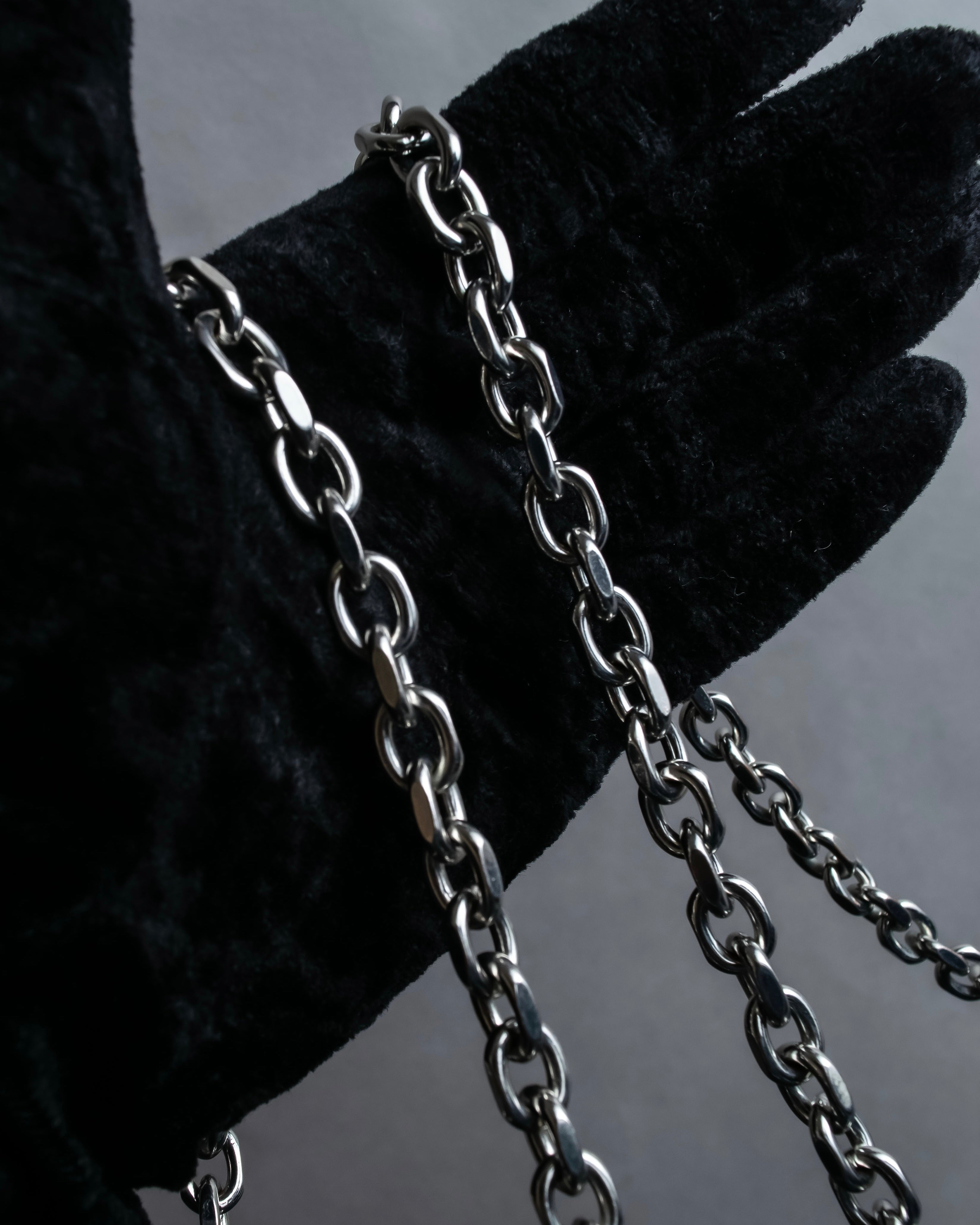 "MAISON MARGIELA" Calf leather chain shoulder wallet bag