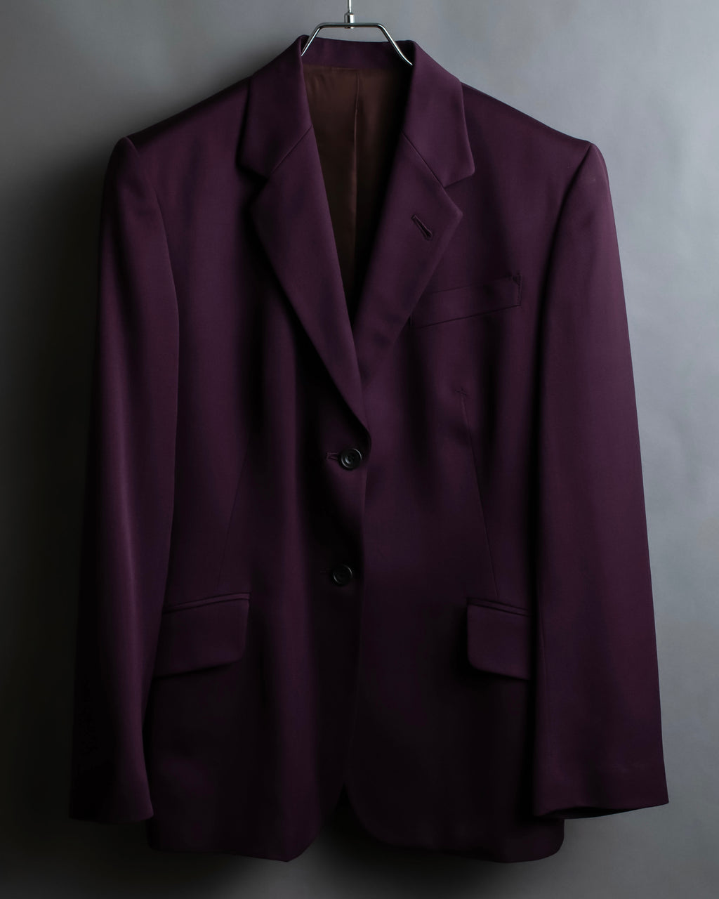 "JEAN PAUL GAULTIER FEMME"
 Beautiful purple color shaped wool tailored jacket
