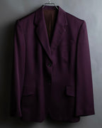 "JEAN PAUL GAULTIER FEMME"
 Beautiful purple color shaped wool tailored jacket