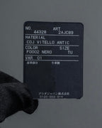 "PRADA" Logo engraved metal plate design leather bracelet