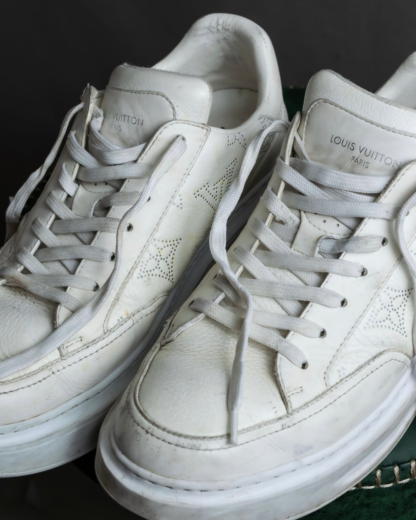 "LOUIS VUITTON" Monogrammed beverly hills line sneakers