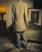 -SPECIAL- “Maison Martin Margiela” 2014SS raw-edge linen tailored jacket