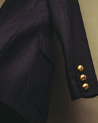 –SPECIAL– “GUCCI” 80’s-90’s Sculptural tailored blazer with gold buttons