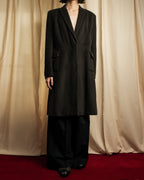 "VALENTINO" Shaped silhouette mocha brown chester coat