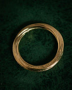 “SAINT LAURENT” Post-2012 twisted minimalist metal ring