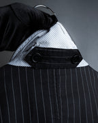 "Dolce & Gabbana" Collar switching design pinstripe pattern tailored jacket