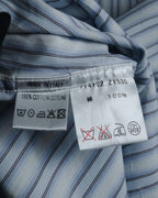 "GUCCI" Striped Spread Collar Shirt with Contrast Cuffs