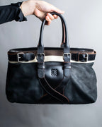 "LOEWE"　Belt design logo engraved tote bag