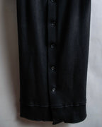 "Caricature TAKAHIRO KURIHARA"
Lapel design knit docking maxi dress