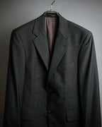 "HUGO BOSS" Fine-gauge wool khaki gray set up