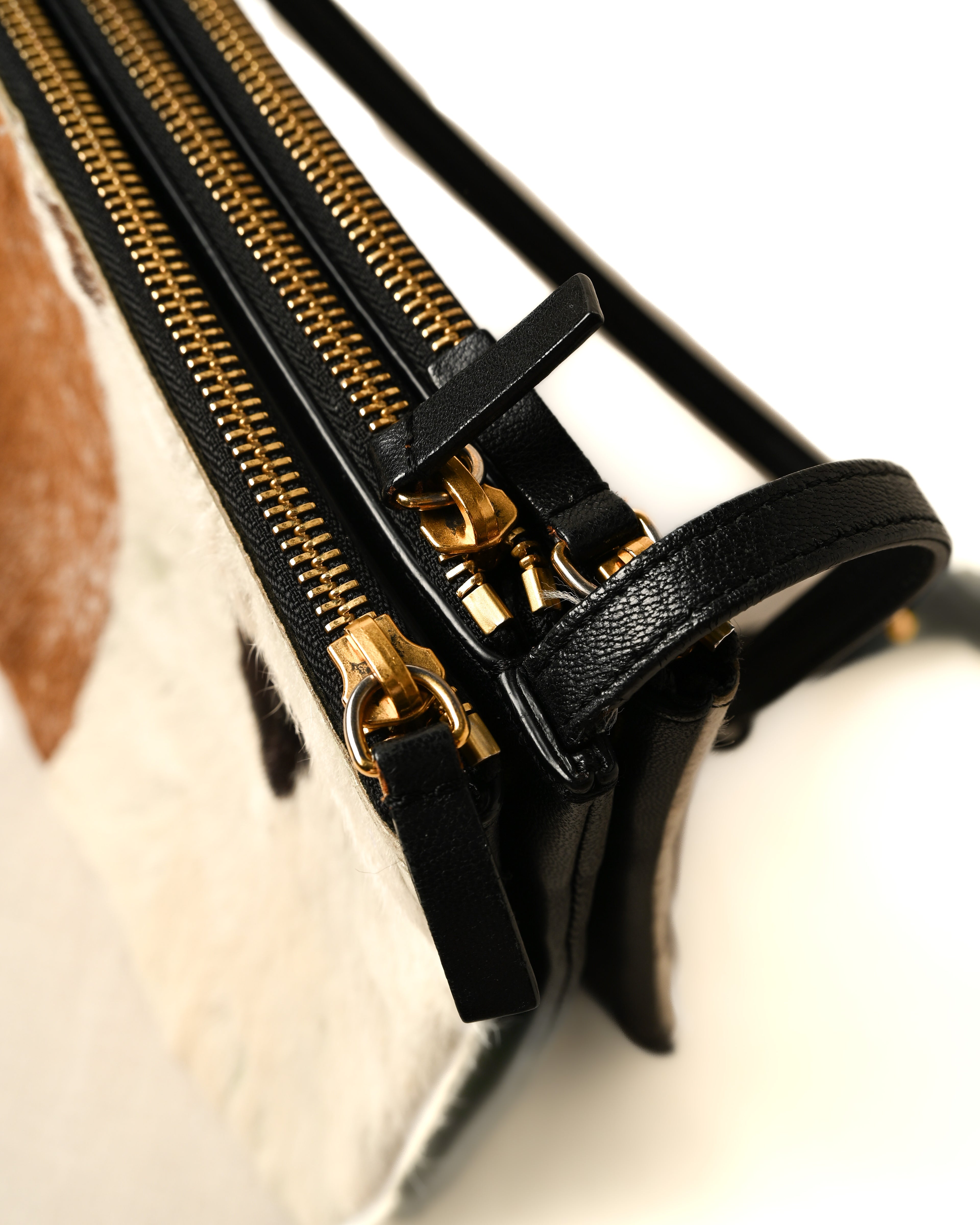CÉLINE by Phoebe Philo
/ "Trio Small" Shoulder Bag Hair Calf