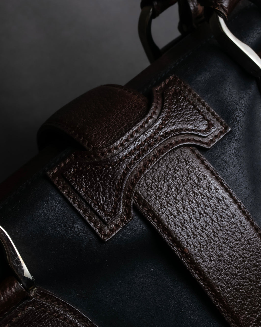 "BALENCIAGA" Circle lock design leather doctor bag