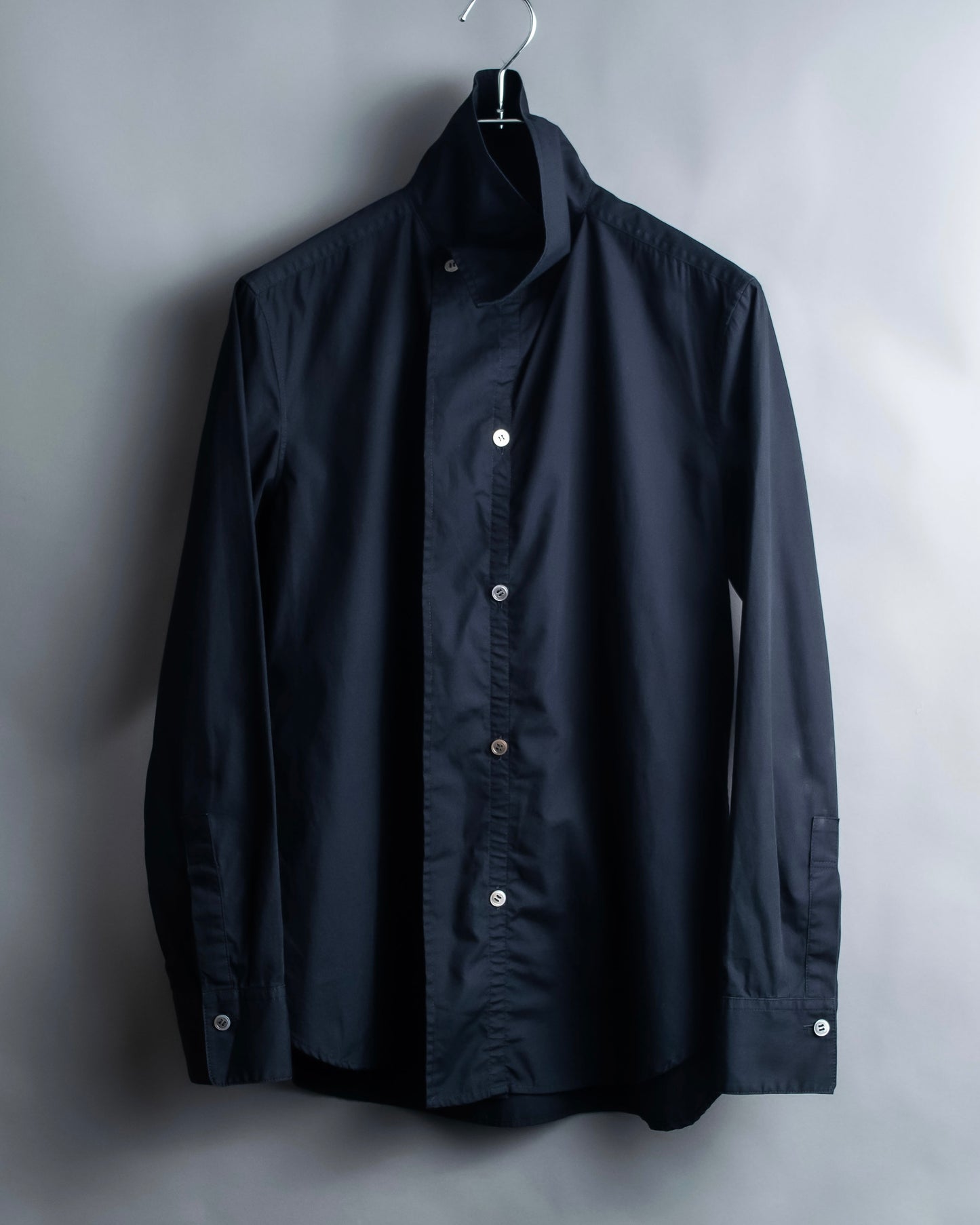 "Y's" Stand &amp; Regular Collar Cotton Shirt