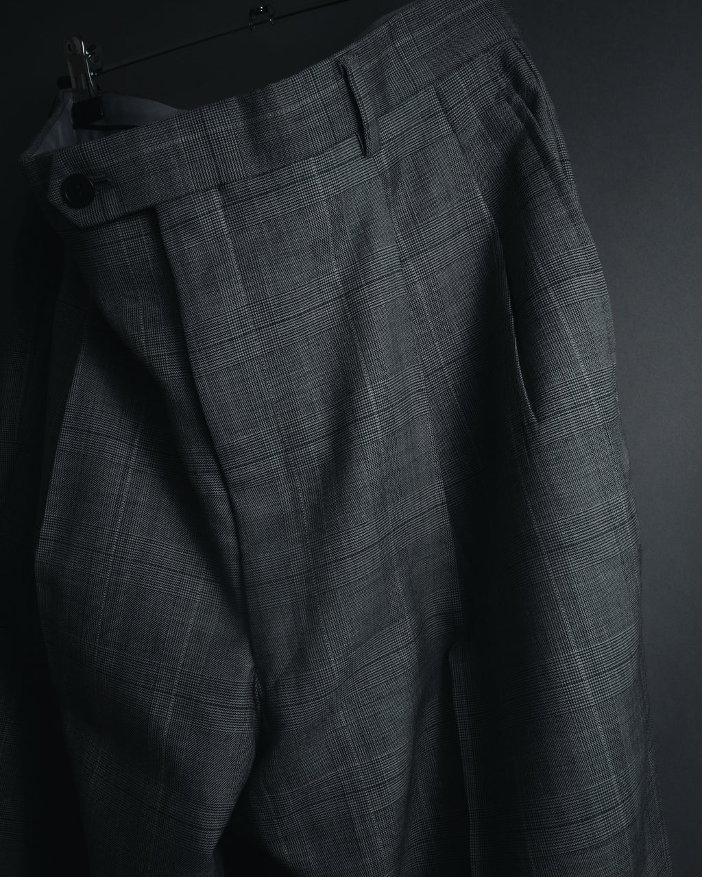 "YVES SAINT LAURENT" 80’s-90’s glen check tailored suit set