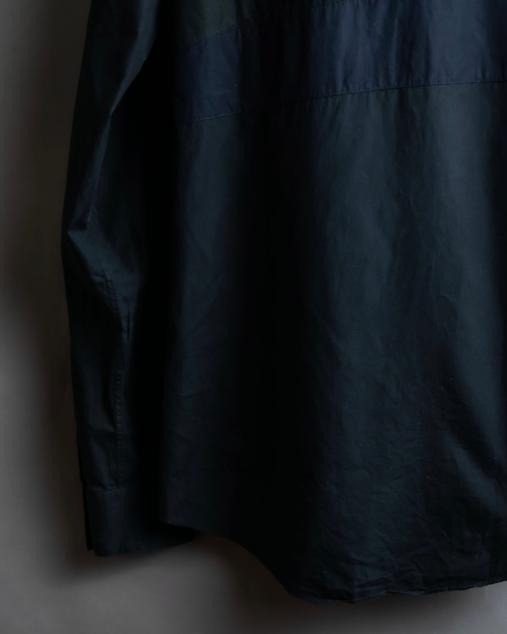 "HERMES" Tone-on-tone shadow check shirt