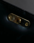 "Valentino Garavani" Logo turn lock parts design leather hand bag