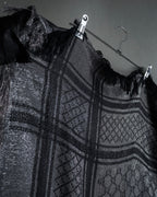 "GUCCI" GG pattern glitter blend woven large stole