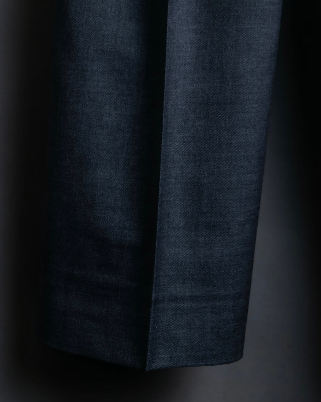 "CHANEL" 100% wool wide tapered slacks