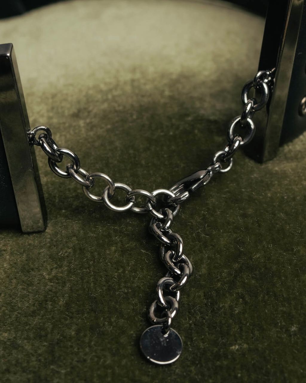 –SPECIAL– "Christian Dior" Late 2000s-2020s Eyelet leather choker necklace