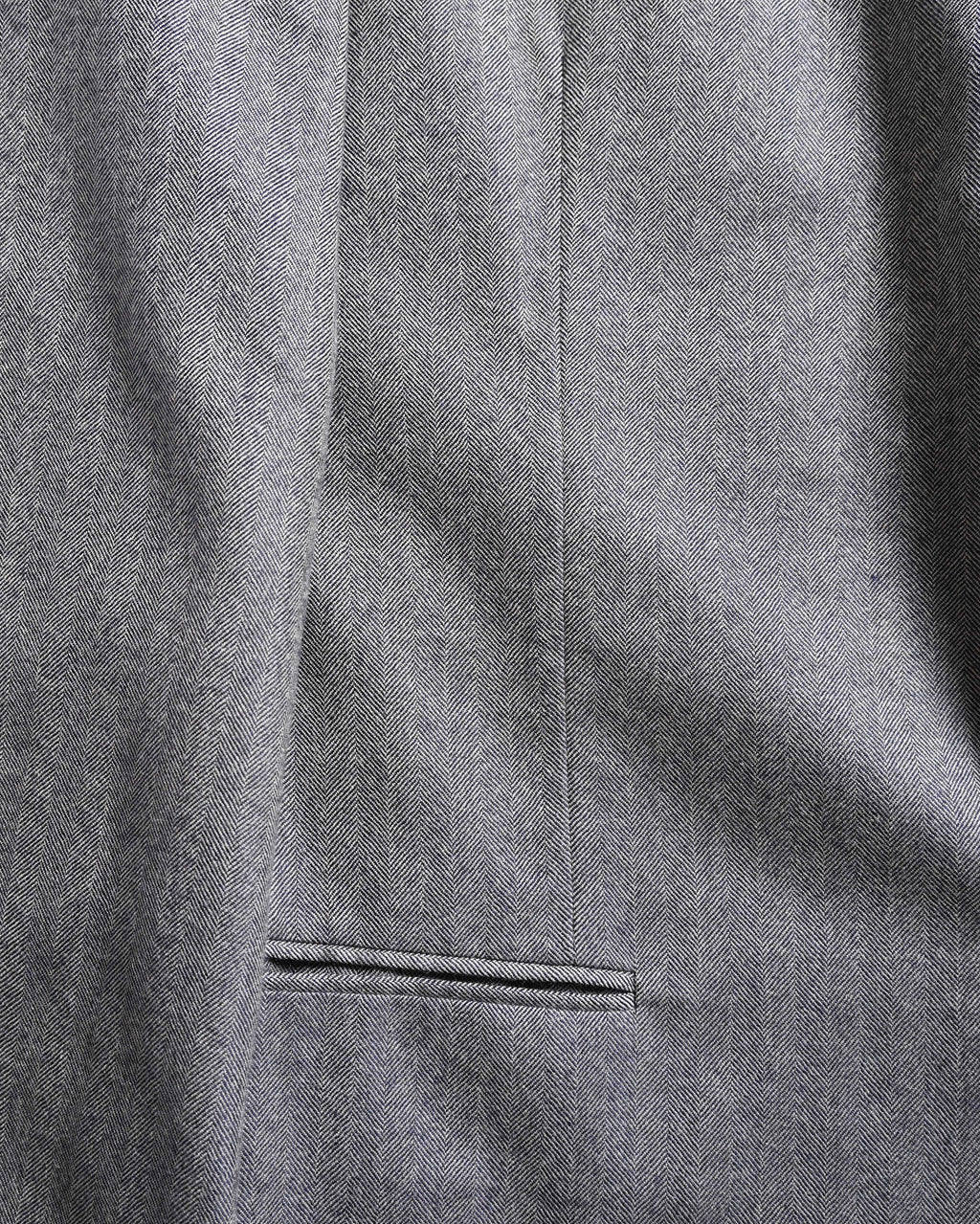 GIORGIO ARMANI/ Pure Cashmere Herringbone Oversized Tailored Jacket Gray